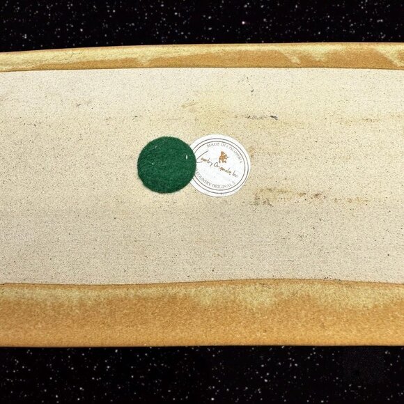 Cracker Tray Platter by Country Originals Oak Leaf Design Pottery Colombia 14”L - Picture 3 of 12